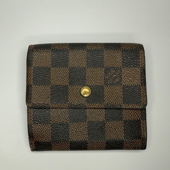 Louis Vuitton Damier Ebene Brown Monogram Canvas Trifold Wallet | Unisex | Used - Picture 2 of 8
